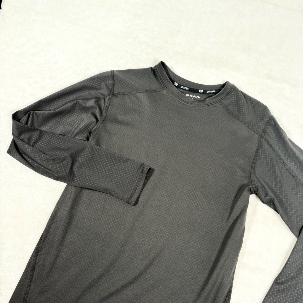 Tek Gear DRYTEK Men's Gray Long Sleeve Athletic Training Shirt